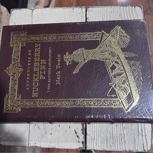 Vintage Leather Bound 'Adventures of Huckleberry‎ Finn'